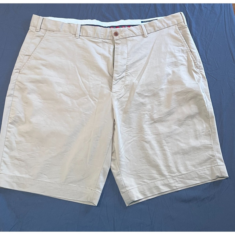 Polo Ralph Lauren Mens Khaki Tan Cotton Twill Stretch Chino Shorts Size 40